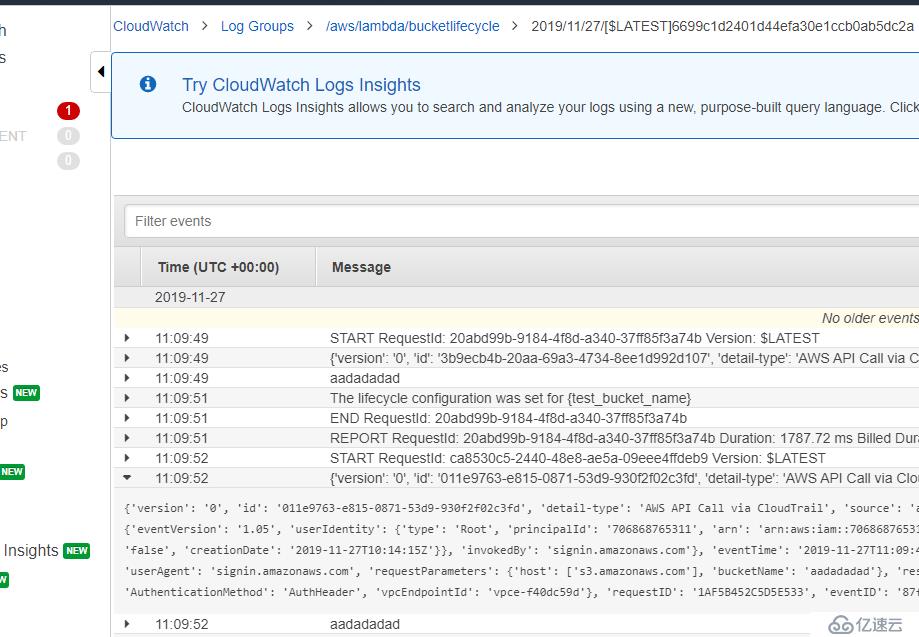 AWS Lambda 自动化和 Python - 自动创建S3 Bucket lifecycle