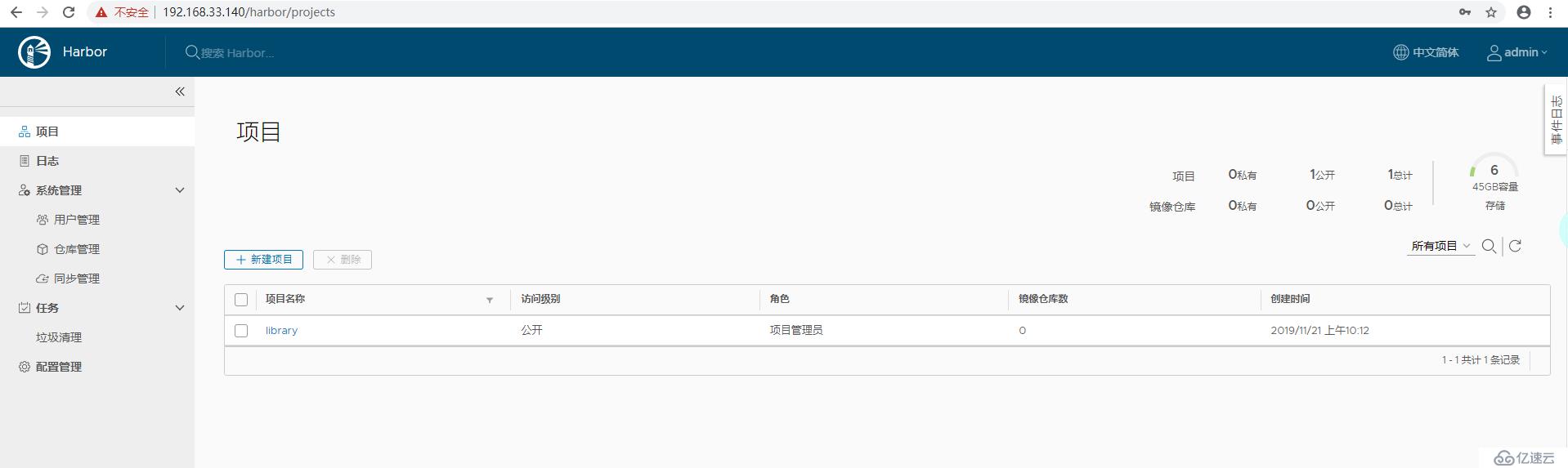 harborv1.9.3私有倉庫安裝