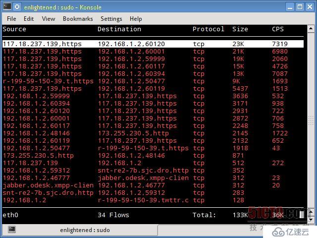 Linux服务器上监控网络带宽的18个常用命令和工具；