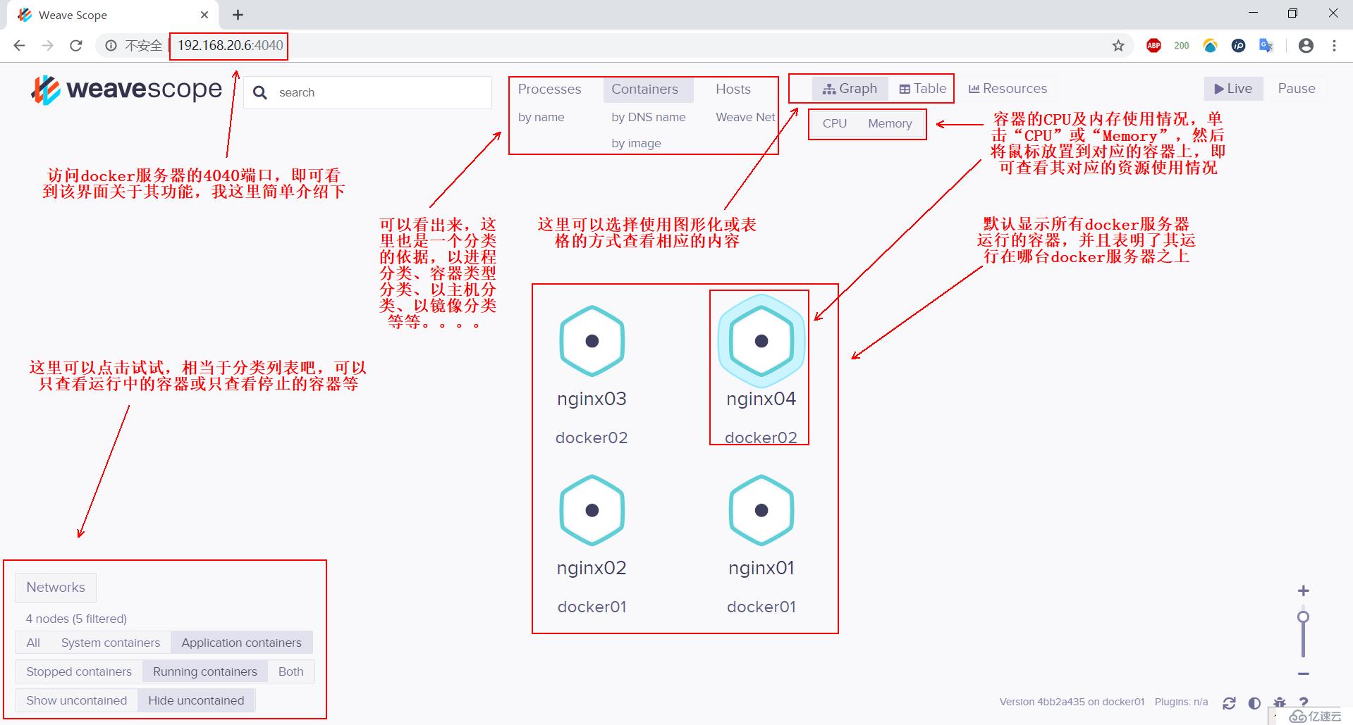 部署Weave-Scope服务——Docker和k8s的故障排除和监控利器