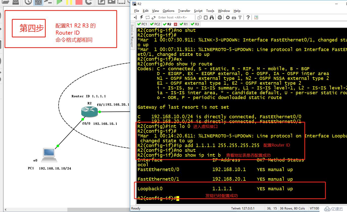 OSPF协议简介及单区域OSPF路由简单实例