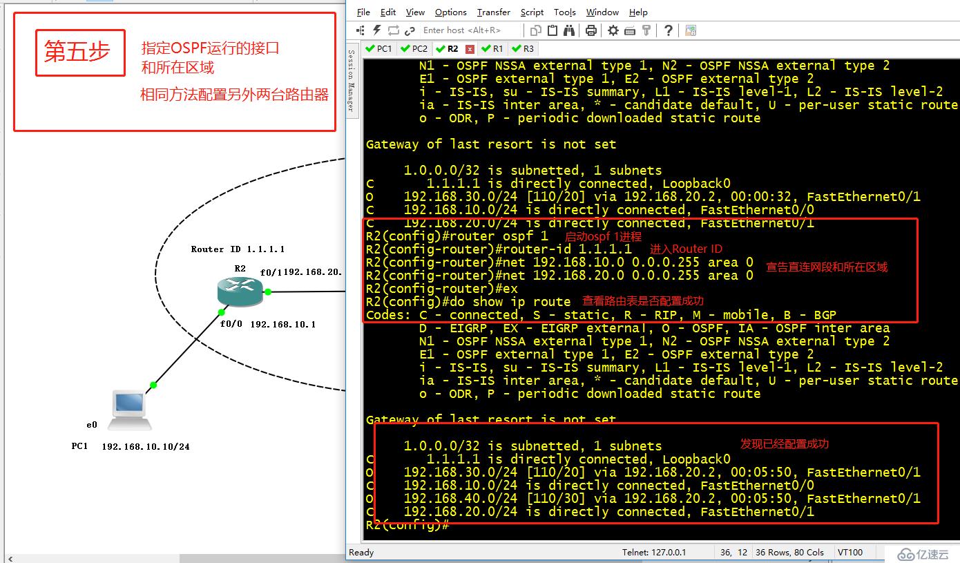 OSPF协议简介及单区域OSPF路由简单实例