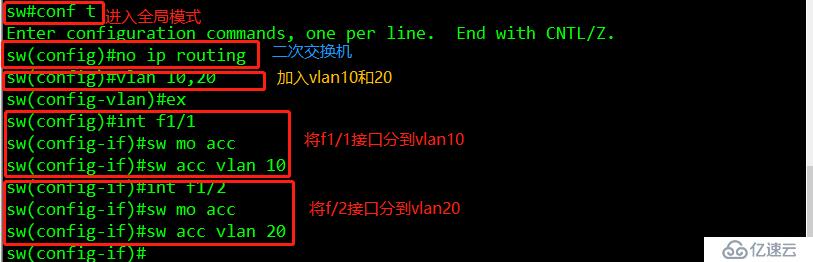 GNS3单臂路由实验