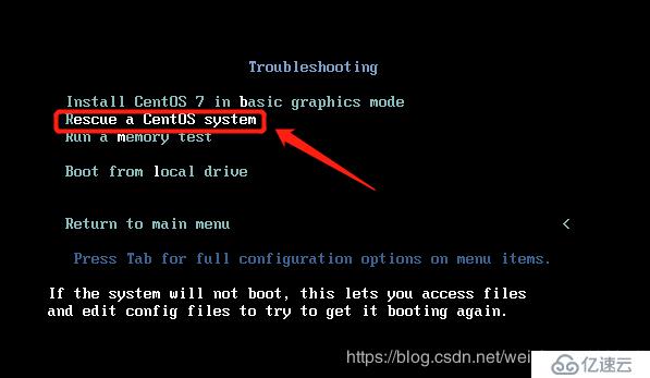 CentOS7 修复GRUB 引导故障