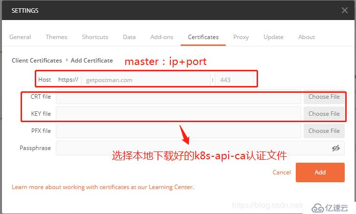 Postman加載kubernetes-CA認(rèn)證文件并訪問(wèn)https-apiserver