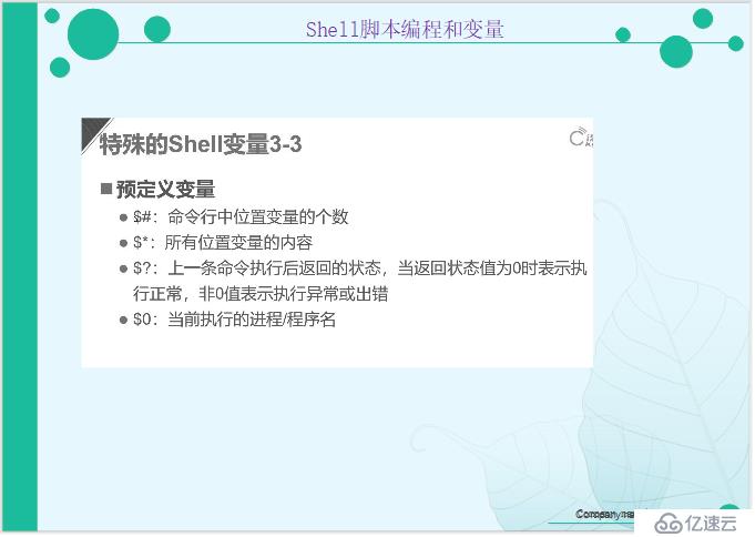 Shell脚本中编程和变量的示例分析