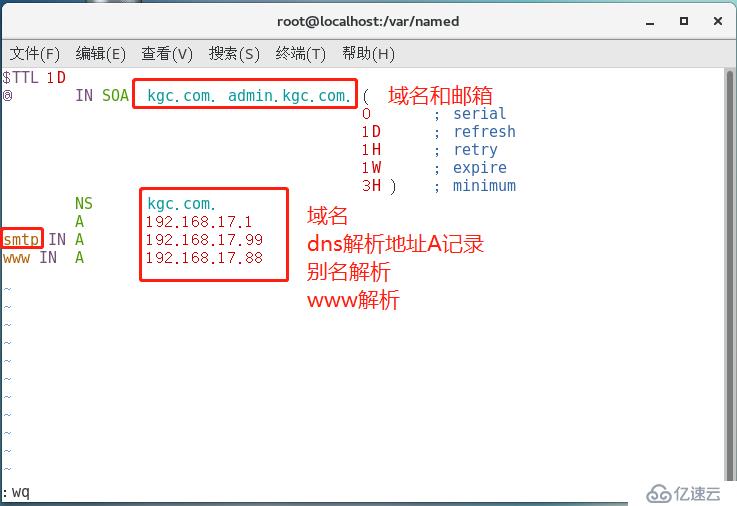 linux-Centos7   DNS分离解析（广域网和区域网同一个域名不同的地址）