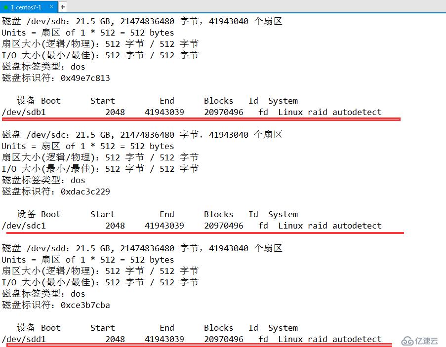 Centos 7磁盘阵列简介及Raid0，Raid1，Raid5，Raid6，Raid 10的创建