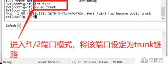 通过Trunk链路实现跨VLAN的通信
