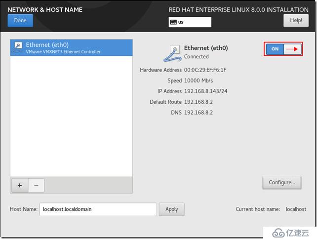 Red Hat Enterprise Linux 8.0.0(RHEL8.0)最小化安裝與設(shè)置