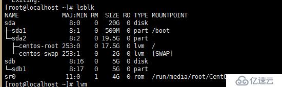 linux 根分区LVM扩容