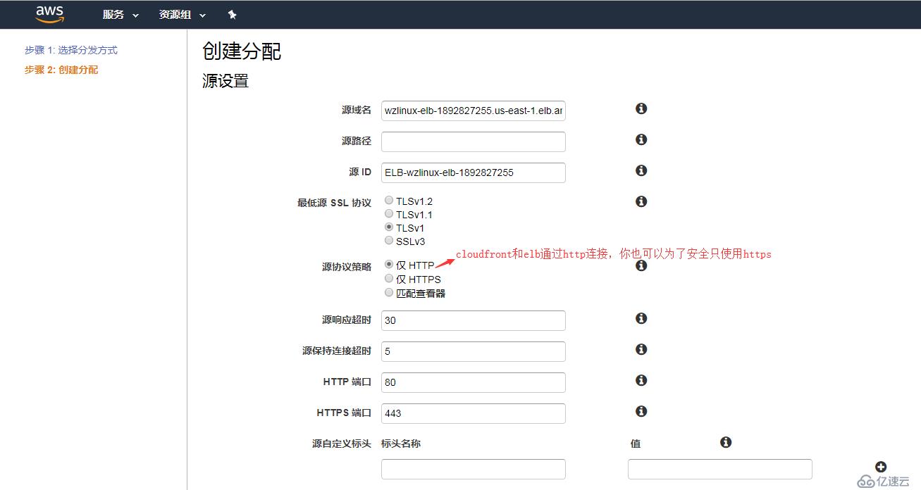 AWS 云产品 CloudFront + ELB + EC2 + S3 构建虚拟主机动+静分离站点