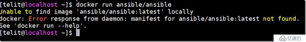 Error response from daemon: manifest not found.