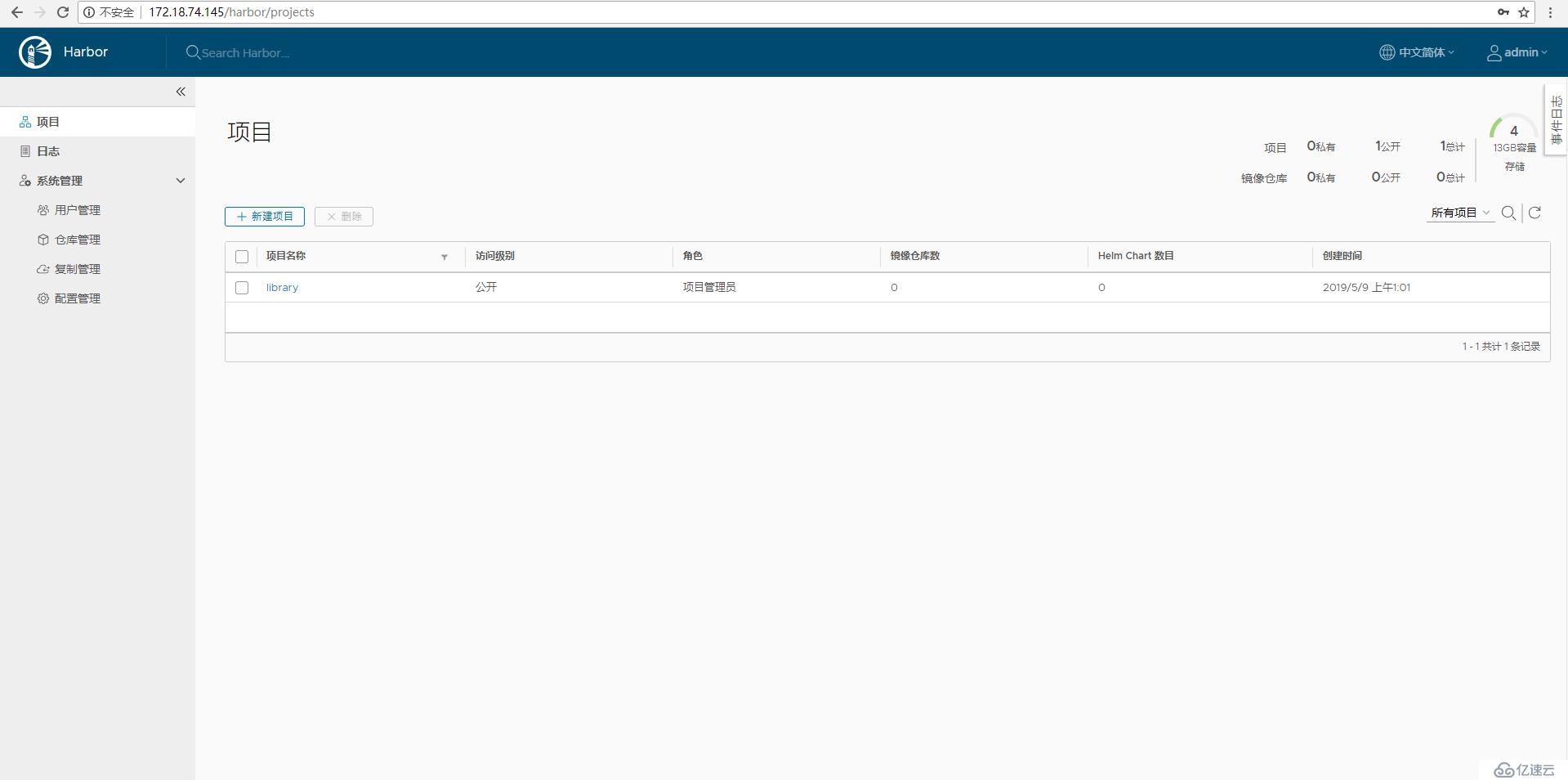 有关docker harbor的安装及管理说明