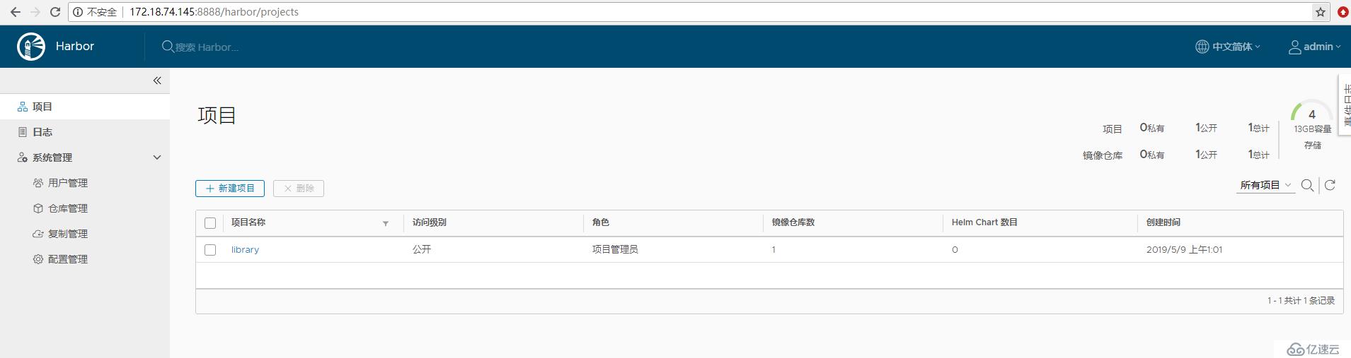 有关docker harbor的安装及管理说明