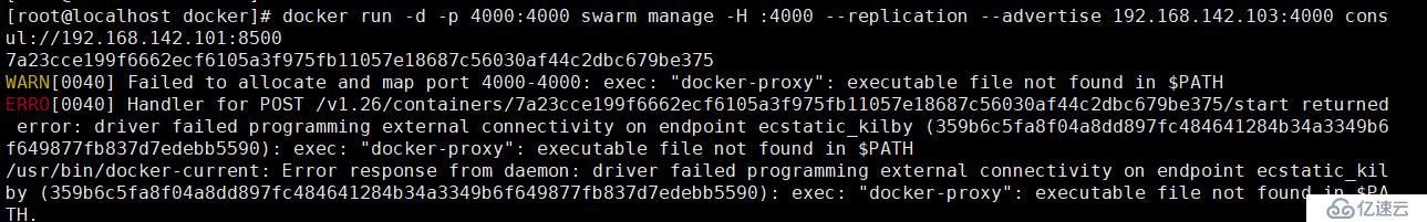 "docker-proxy": executable file not found in $path