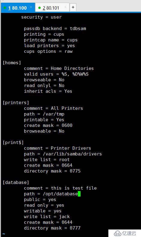 Samba CentOS系统与CentOS系统之间的挂载方式