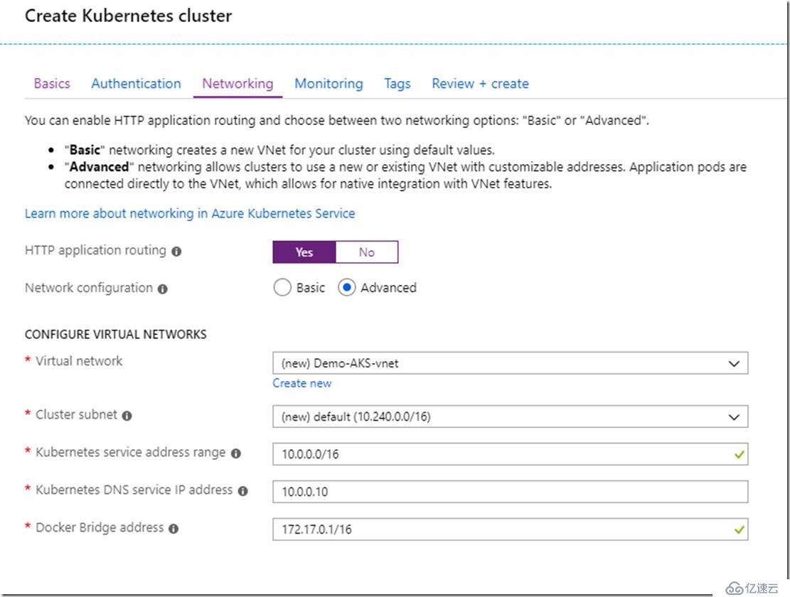 创建Azure Kubernetes（AKS）群集