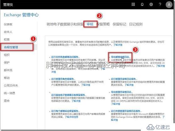 易宝典——玩转O365中的EXO服务 之四十七 怎样获取邮箱审核日志