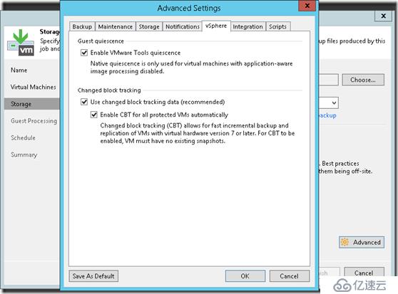 veeam备份一致性Transaction Consistency