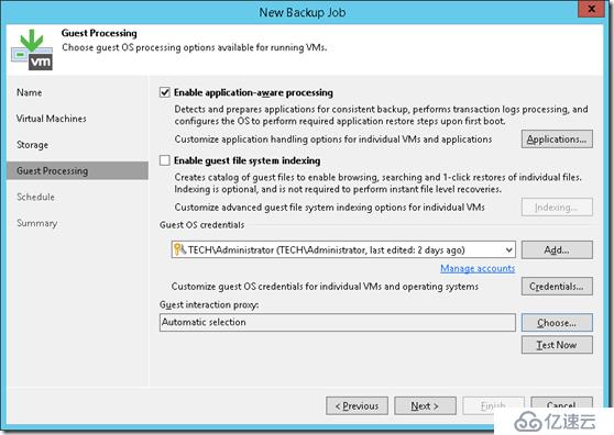 veeam備份一致性Transaction Consistency