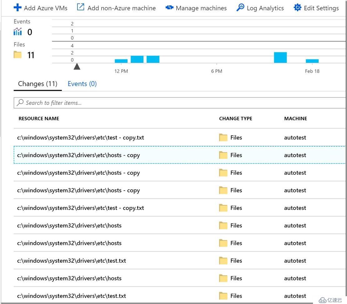 Azure实践之change tracking监控文件内容