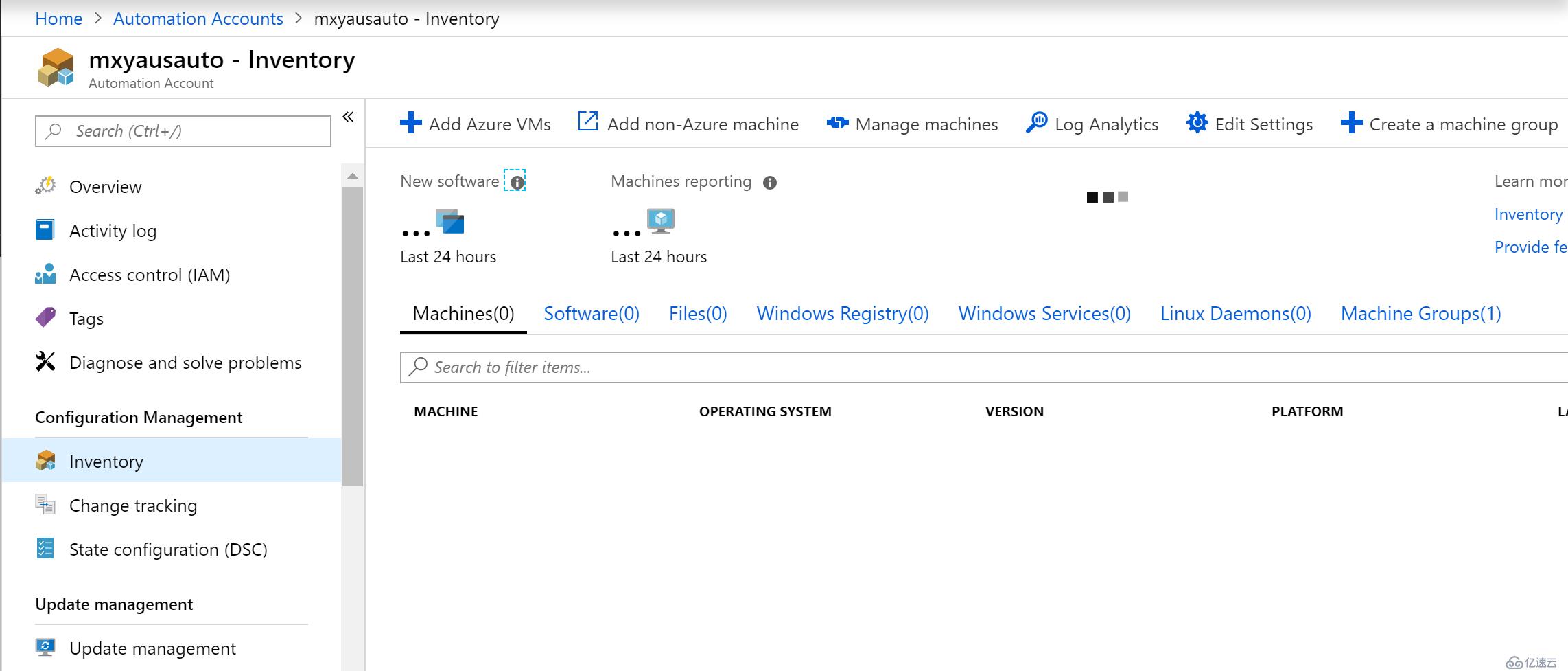 Azure实践之通过automation管理资产