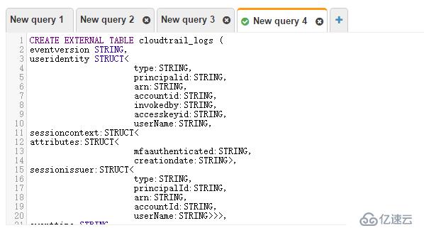 AWS Athena 分析日志