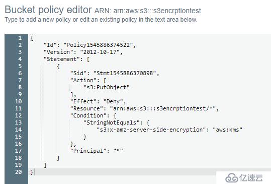 AWS S3 設(shè)置 Bucket Policy 強(qiáng)制加密