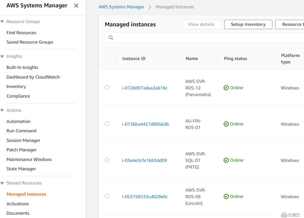 AWS System Manger 批量操作EC2 实例