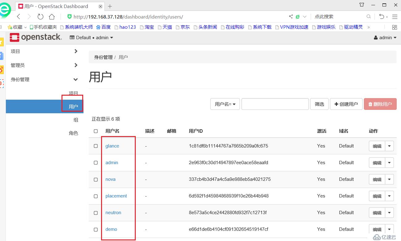 OpenStack架构----horizon组件（五）