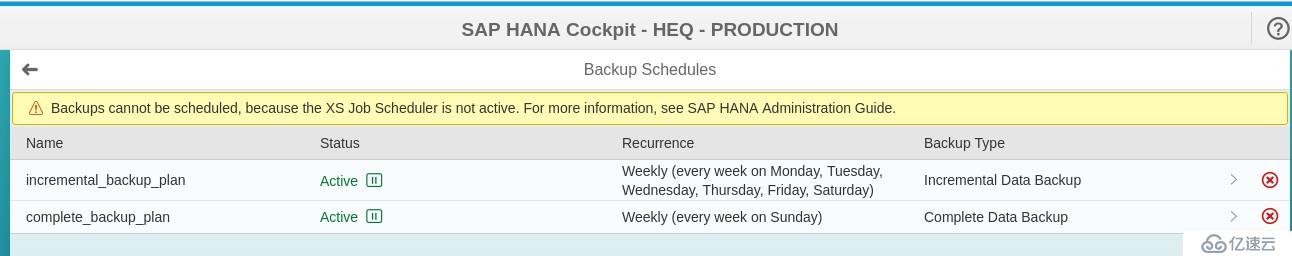 SAP HANA数据库备份方式与工具
