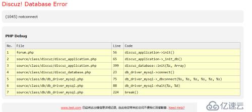 mysql用户删除导致discuz无法连接数据库