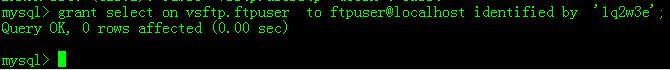 mysql实现vsftp虚拟用户访问