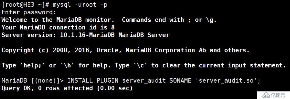 MariaDB10.1中如何开启审计日志