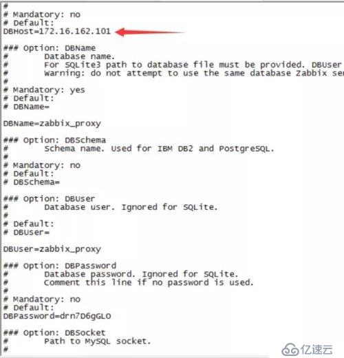 zabbix proxy配置文件不能把DBhost設(shè)置成遠程數(shù)據(jù)庫？