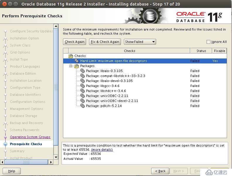 centos 6 oracle 11G DB install