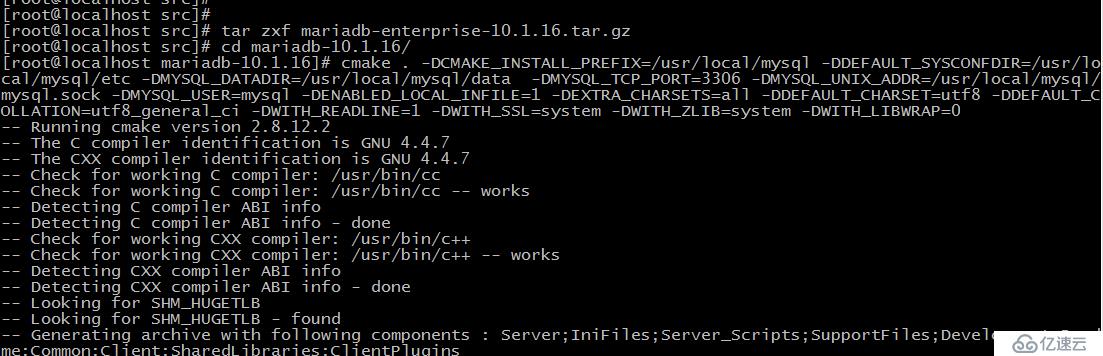 基于CentOS 6.8平台最新源代码包编译安装企业版MariaDB数据库