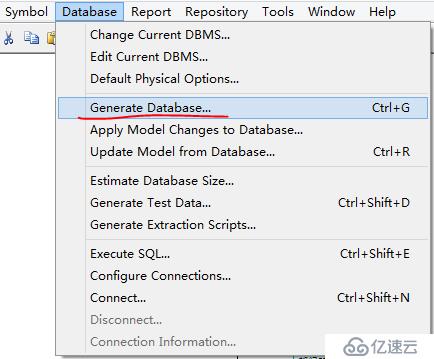 使用PowerDesigner生成CDM、PDM和SQL