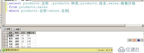 T-SQL查詢語句 第一部分