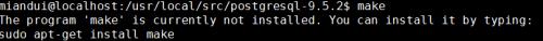 ubuntu-14.04编译安装PostgreSQL