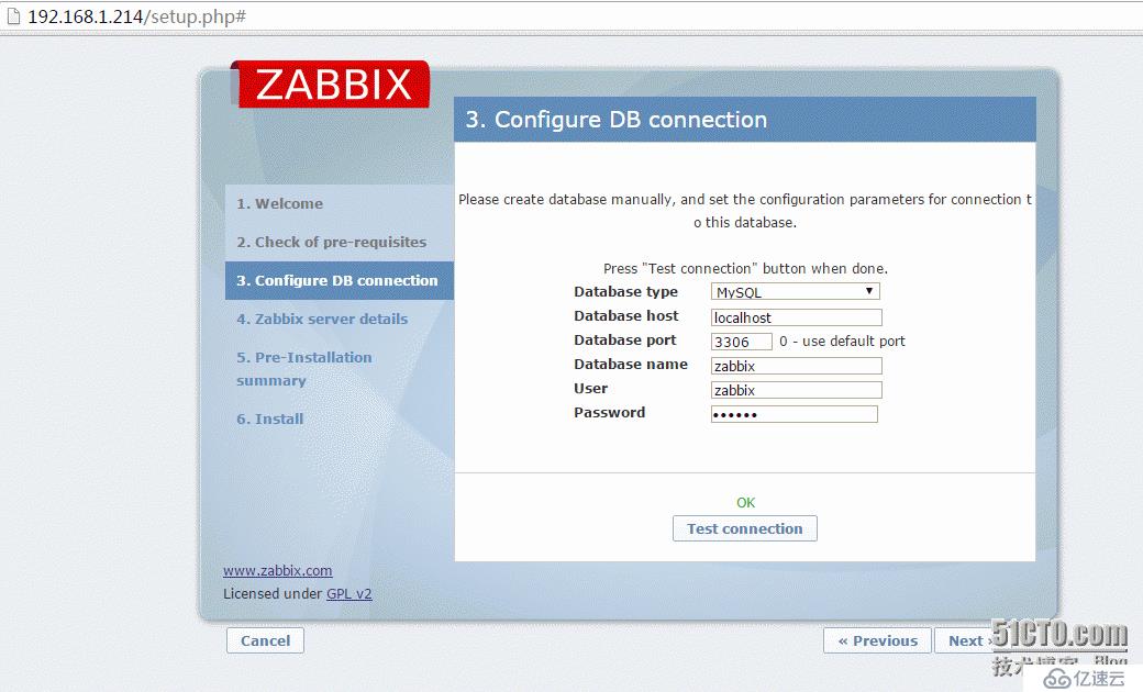 部署zabbix监控mysql (一) 安装zabbix