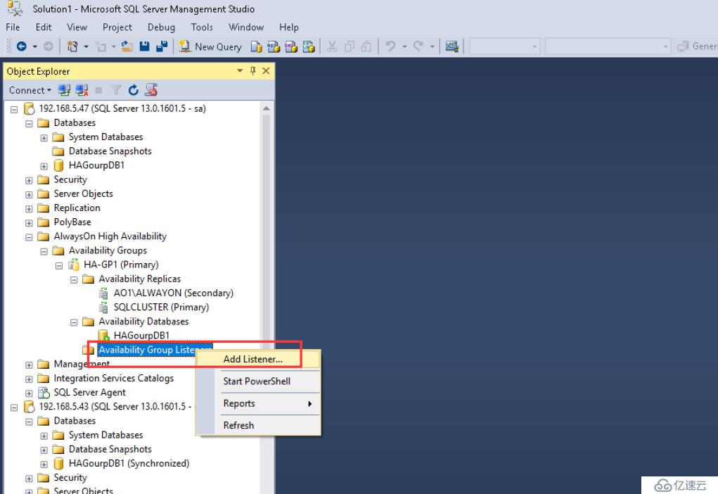 SQL Server 2016 Failover Cluster+ ALwaysOn(三)