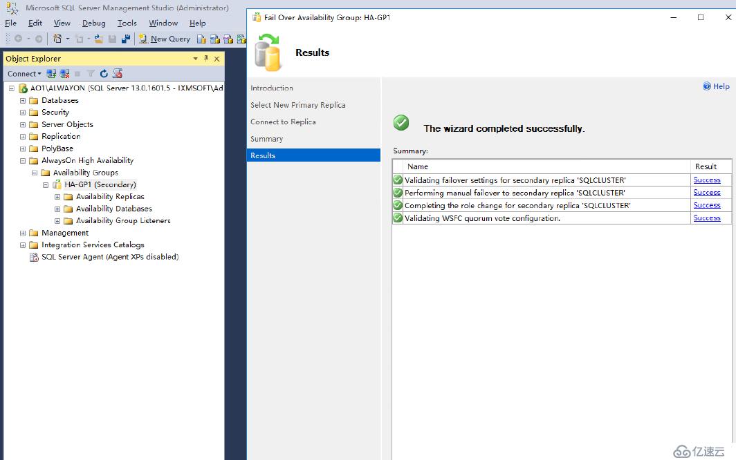 SQL Server 2016 Failover Cluster+ ALwaysOn(三)