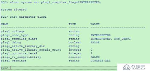 PLS-00920: parameter plsql_native_library_dir is not set