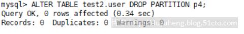 MySql之分區(qū)分表