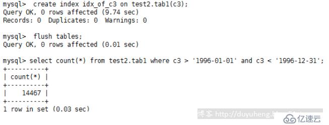 MySql之分區(qū)分表