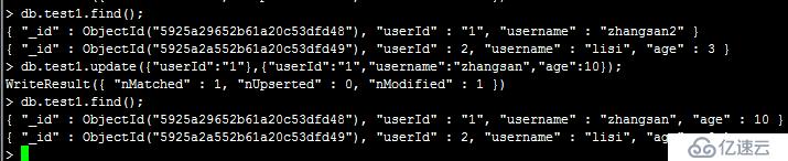 MongoDB（2）： 增刪改操作