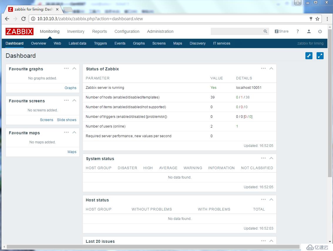 一次在CentOS7上安装部署Zabbix3.0版本及快速进行基本配置的实例