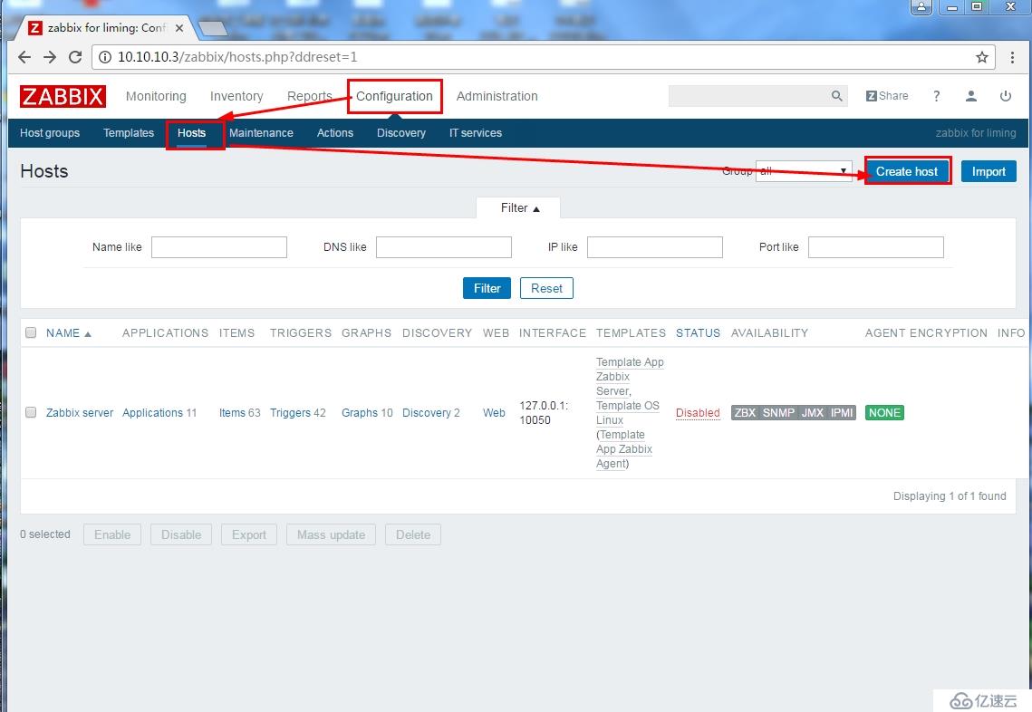 一次在CentOS7上安装部署Zabbix3.0版本及快速进行基本配置的实例